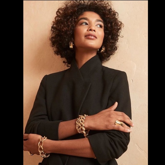 Banana Republic Long City Coat NWT Trench Tie waist - Picture 3 of 9